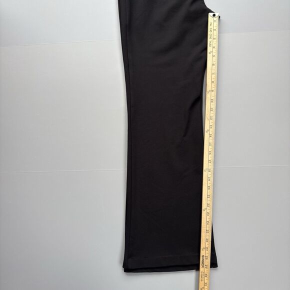 Ozai N Ku Women XL Flared Leg Pants Black Stretchy Full Length Side Pockets - Picture 10 of 10